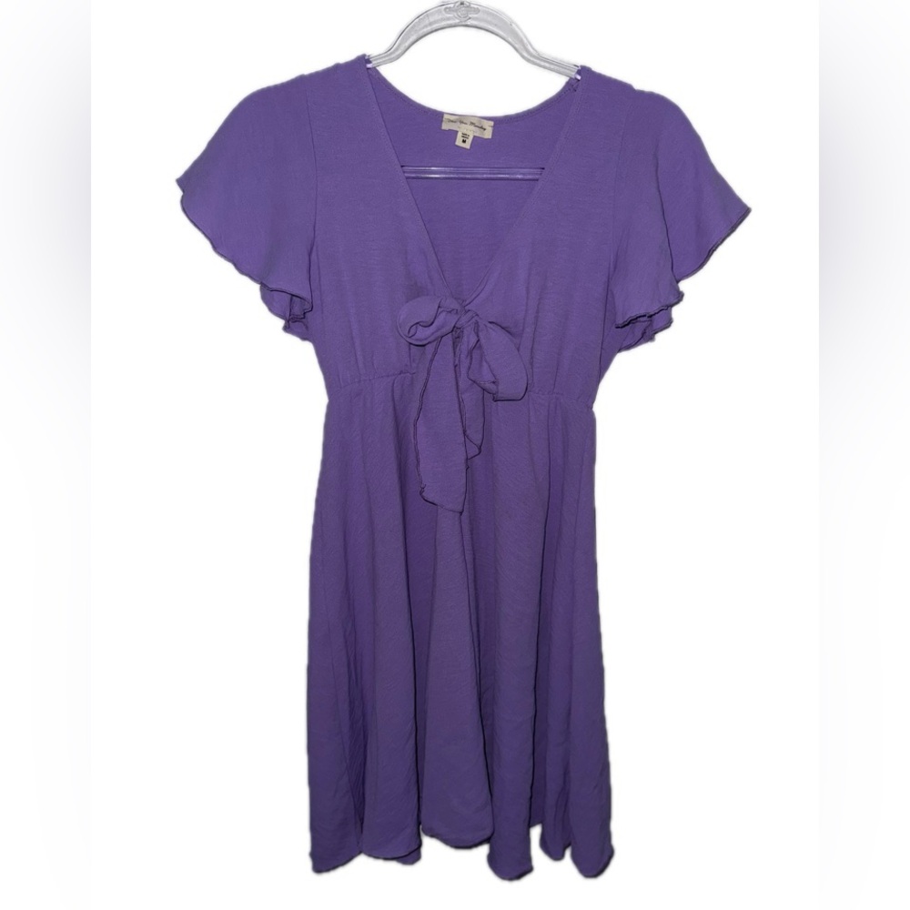 See You Monday Lavender V-Neck Dress
